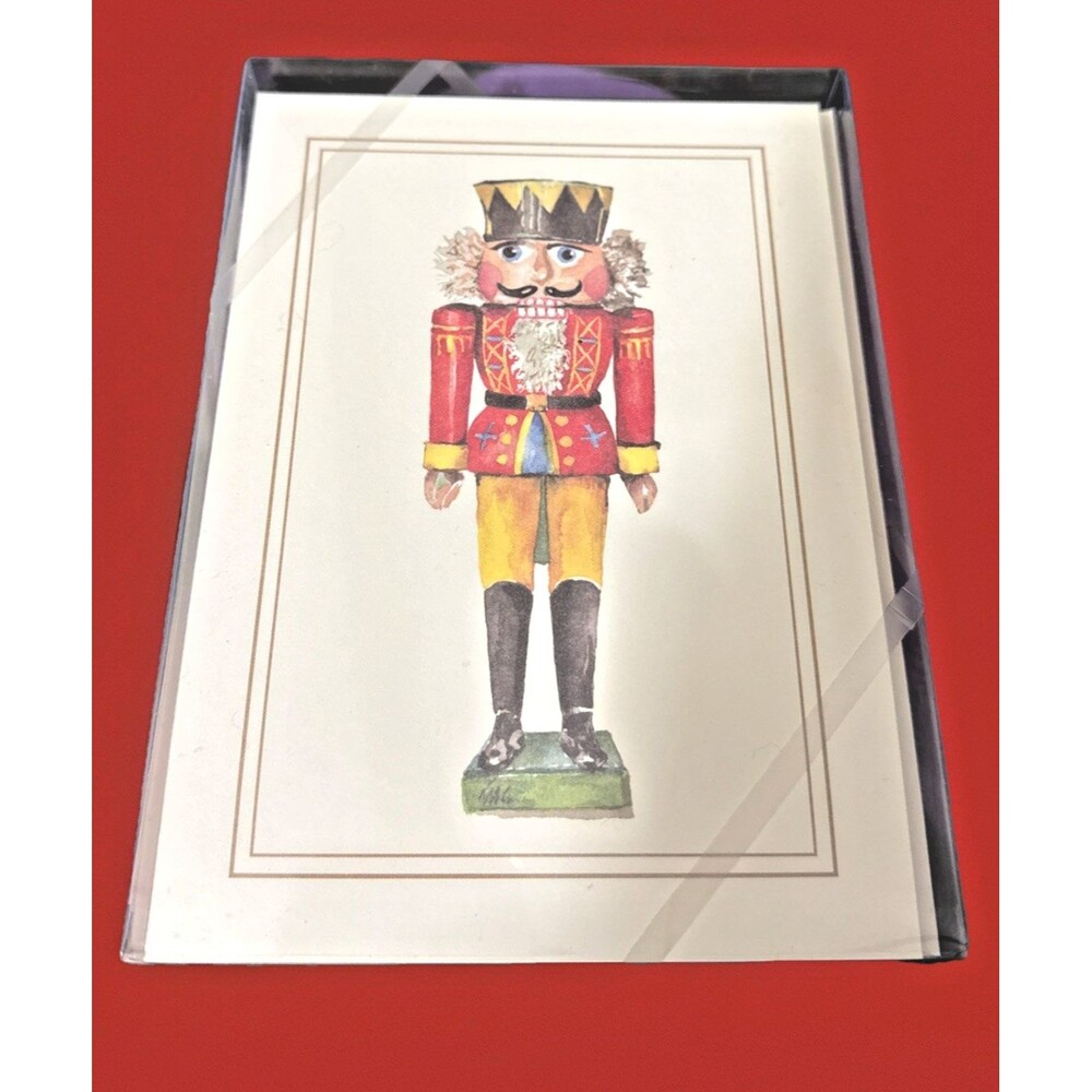 Oddballs Vintage Watercolor Nutcracker Christmas Cards Set of 10